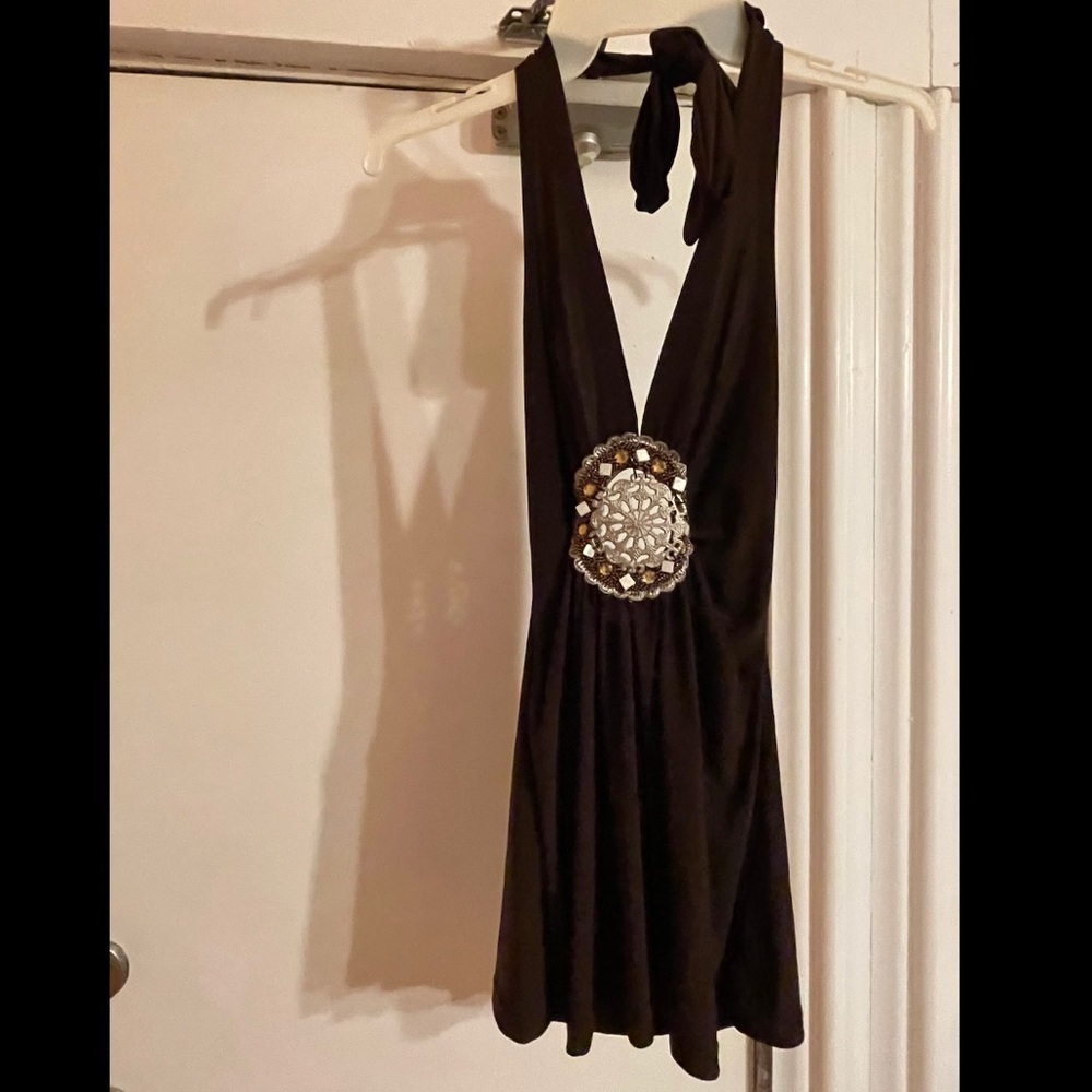 Brown Halter top, Medium, Seduction